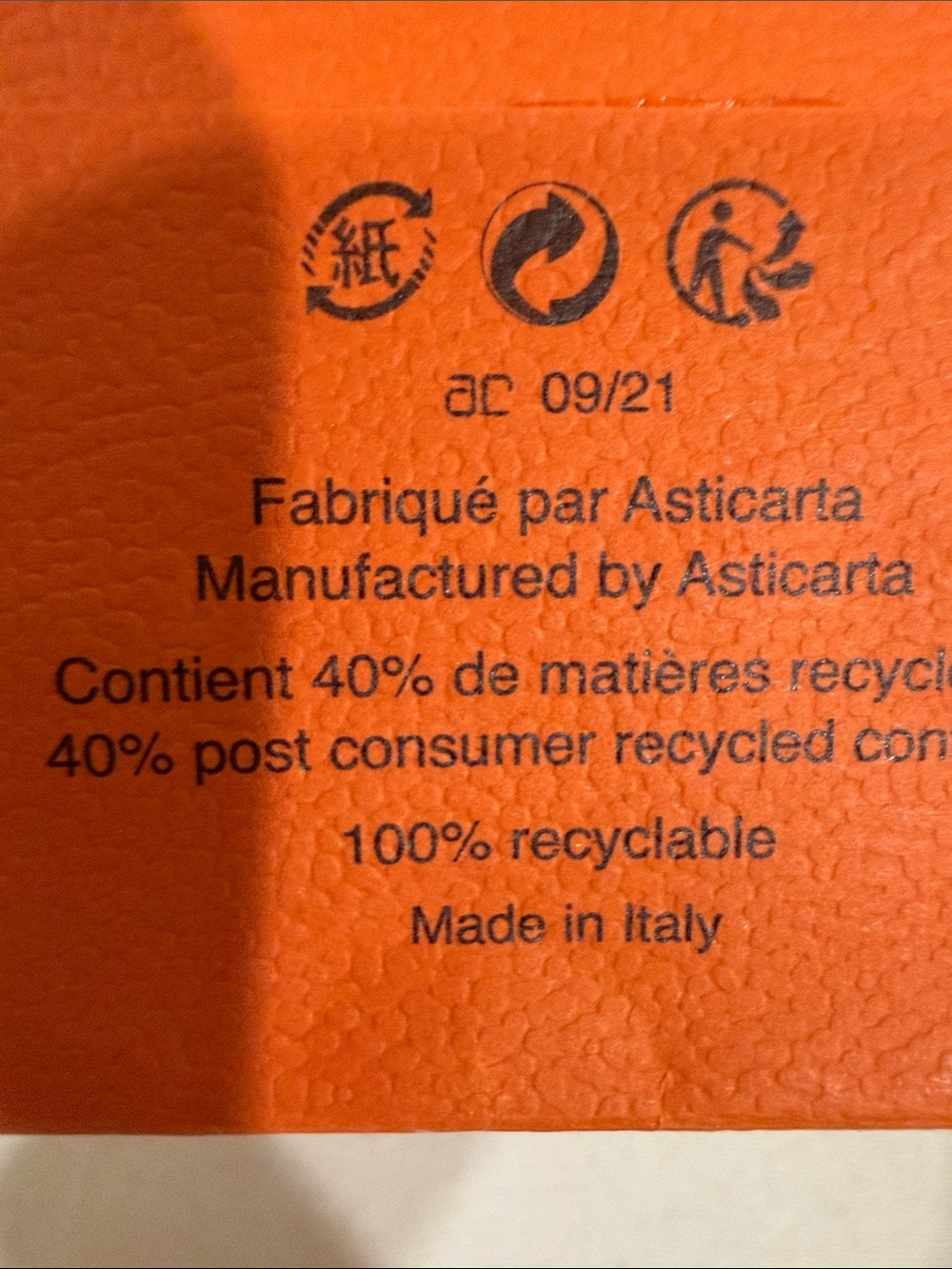 Authentic Hermes Orange Shopping Bag with brown Handles Hermes gift bags - Picture 7 of 10